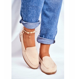 PS1 Zapatos Brogues Sin Cordones Para Mujer Ante Beige Twinky 5