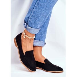 SEA Zapatos brogues sin cordones para mujer en gamuza negra Twinky negro 1