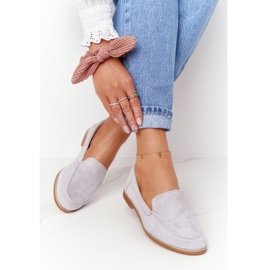 PS1 Zapatos brogues sin cordones para mujer en gamuza gris Twinky 1