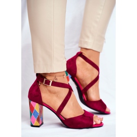 Sandalias de Mujer en Tacón Alto Sergio Leone Fucsia SK865 rosado 2