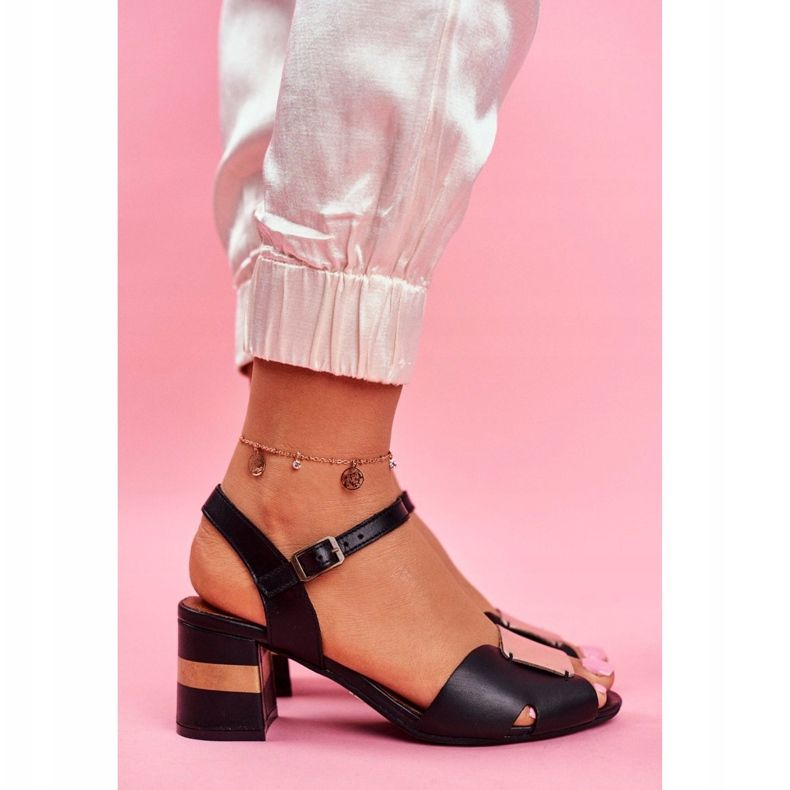 Sandalias Mujer Maciejka Leather Black 04120-01 / 00-5 negro amarillo 2