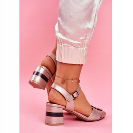 Sandalias Mujer Maciejka Leather Golden 04120-25 / 00-5 negro amarillo 3