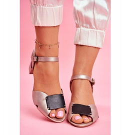Sandalias Mujer Maciejka Leather Golden 04120-25 / 00-5 negro amarillo 4