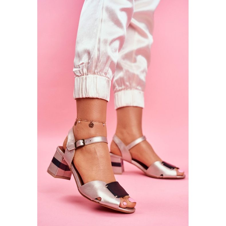 Sandalias Mujer Maciejka Leather Golden 04120-25 / 00-5 negro amarillo 2