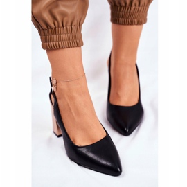 Zapatos de Salón de Mujer con Tacón Abierto Sergio Leone Negro PB218 amarillo 4