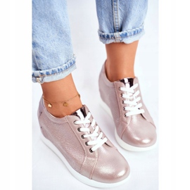 Zapatillas de Mujer Sergio Leone Beige Sparkle SP235 4