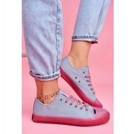 Zapatillas de mujer Big Star Blue Pink FF274260 azul rosado 5