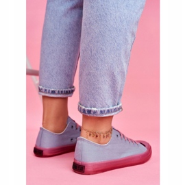 Zapatillas de mujer Big Star Blue Pink FF274260 azul rosado 4