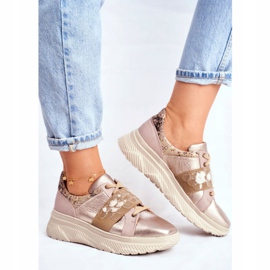 Zapatillas Deportivas Mujer Piel Zapatillas Maciejka 04448-25 beige multicolor dorado 1