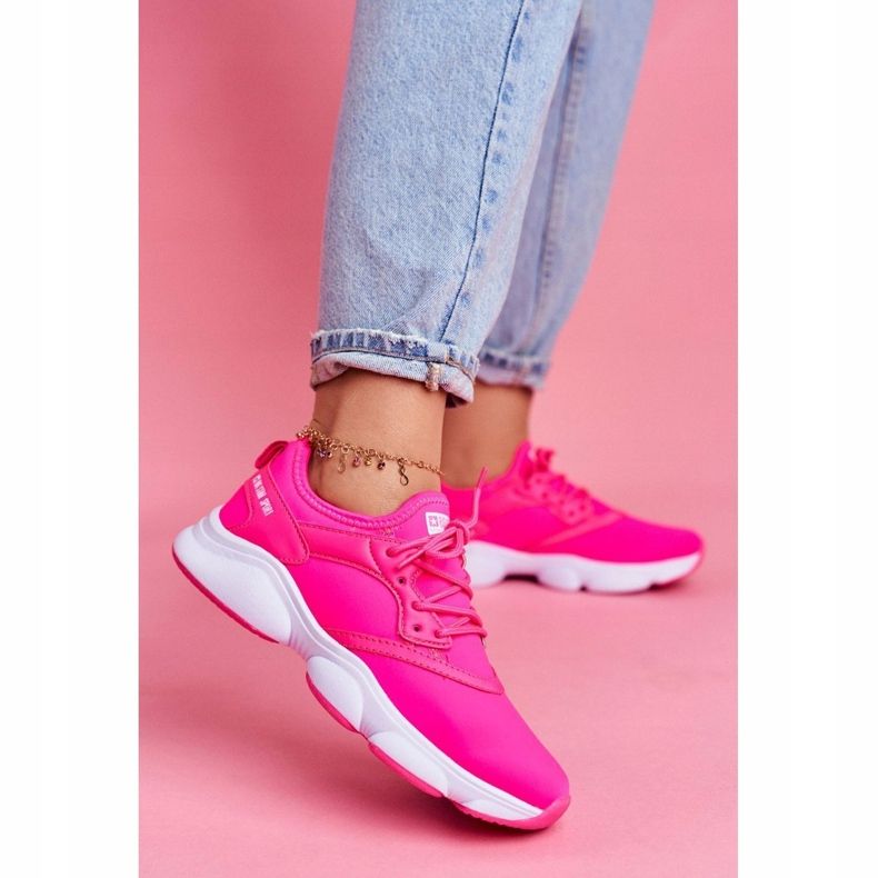 Zapatos Deportivos De Mujer Zapatillas Big Star Neon Pink FF274931 rosado 1