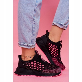 Zapatos Deportivos De Mujer Sneakers Big Star Negro Fucsia FF274964 rosado 1