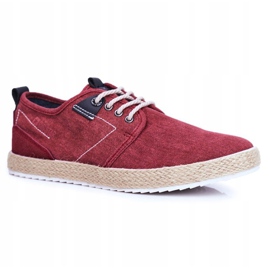 Zapatillas de hombre Big Star Espadrilles Red FF174151 rojo 1