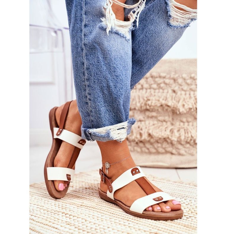 EVE Sandalias de mujer elegantes 8SD35-0307 Blancas Renna blanco 1