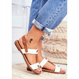 EVE Sandalias de mujer elegantes 8SD35-0307 Blancas Renna blanco 3