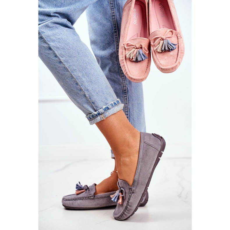 EVE Mocasines Mujer Ante 20PB35-2003 Gris Donna Mia 1