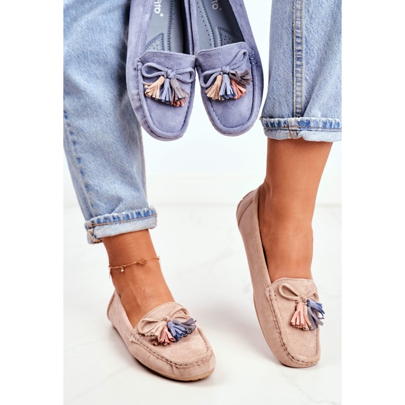 Evento Mocasines Mujer Ante 20PB35-2003 Beige Donna Mia 2