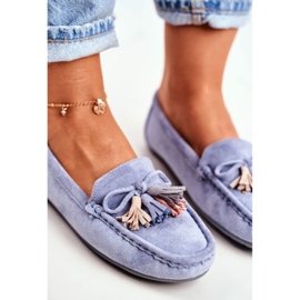 EVE Mocasines Mujer Ante 20PB35-2003 Azul Donna Mia 4