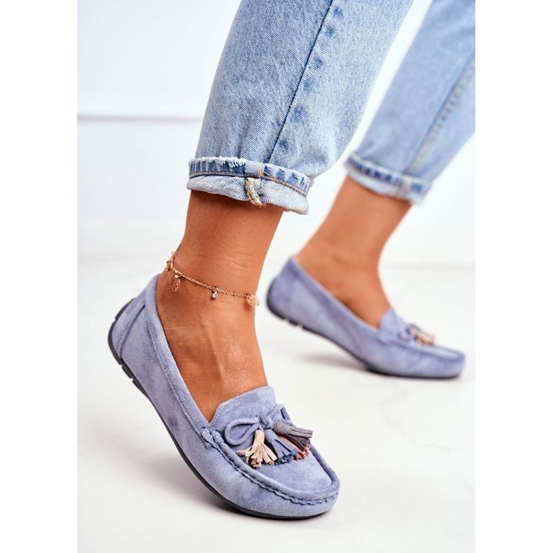 EVE Mocasines Mujer Ante 20PB35-2003 Azul Donna Mia 1