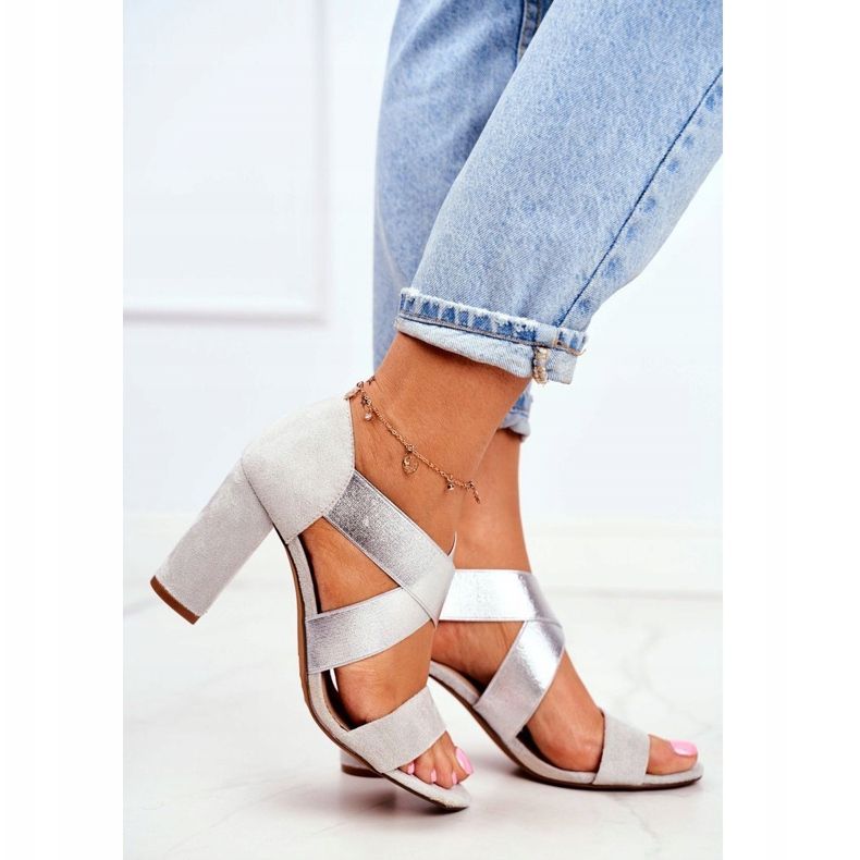 EVE Sandalias Mujer Ante Slip On Gris Varina 1