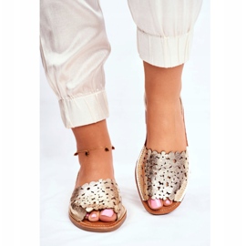 EVE Sandalias sin cordones doradas para mujer I Like Summer dorado 1