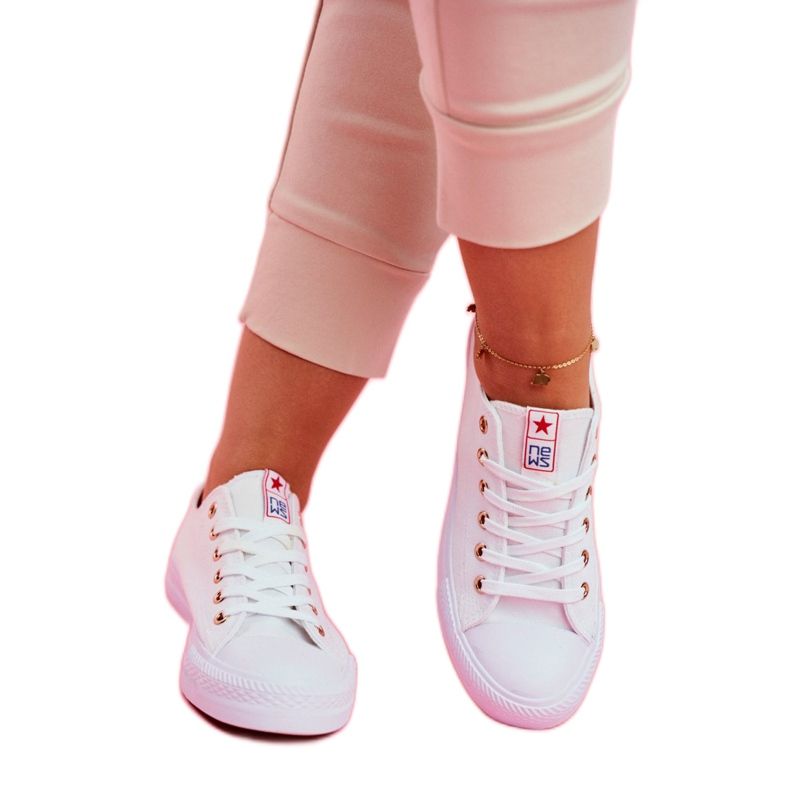 NEWS Zapatillas de Mujer Low Fabric White Ecoma blanco 2