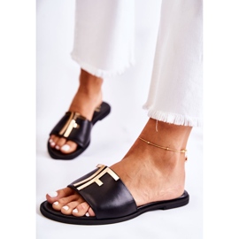 Pantuflas de Mujer Elegantes Negras Nicole Dilmah negro 4