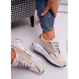 Zapatillas Deportivas Mujer Suela Gruesa Beige Nokien 3