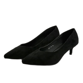 Bombas negras en el talón LEI-167 negro 2