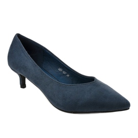 Salón azul con tacón LEI-167 1 Salón azul con tacón LEI-167 1