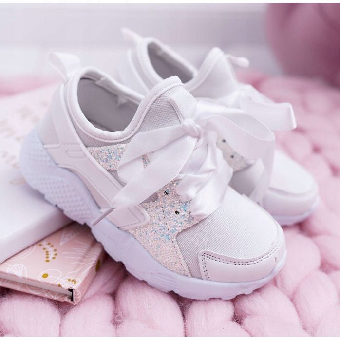 FRROCK Calzado deportivo juvenil para niños de cuento de hadas blanco 1