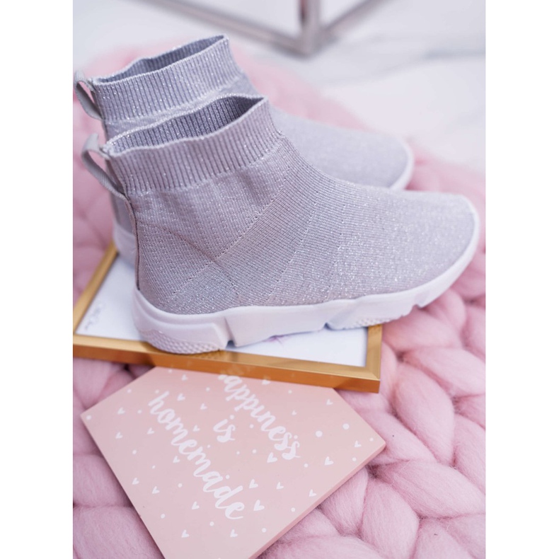 FRROCK Zapatillas Deportivas Infantiles Juveniles Brocade Silver Deva gris 2