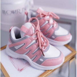 Zapatos deportivos Pink Nathie para niños rosado 1