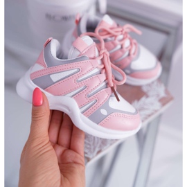 Zapatos deportivos Pink Nathie para niños rosado 2