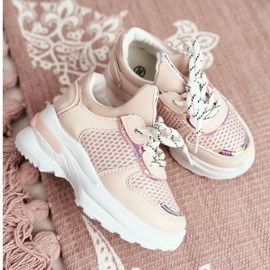 FRROCK Zapatos deportivos para niños Pink Matylda rosado 3