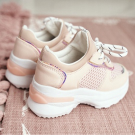 FRROCK Zapatos deportivos para niños Pink Matylda rosado 2