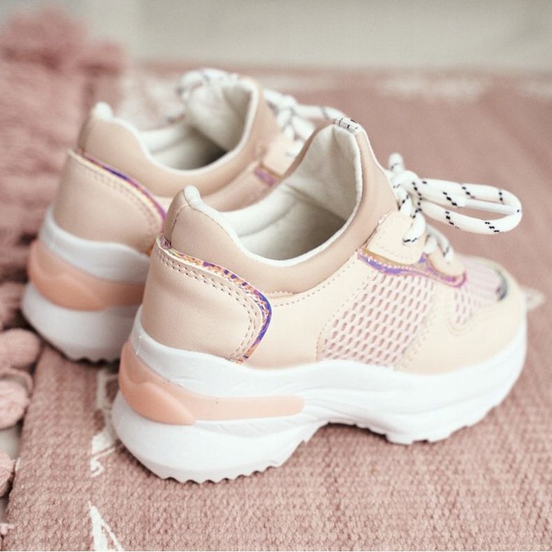 FRROCK Zapatos deportivos para niños Pink Matylda rosa 2