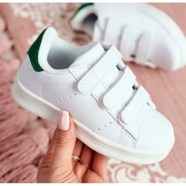 FRROCK Calzado Deportivo Infantil Juvenil Blanco Velcro Fifi verde 4
