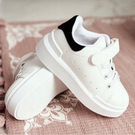 FRROCK Calzado deportivo infantil con Velcro Blanco Bilbo negro 2