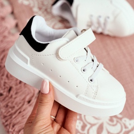 FRROCK Calzado deportivo infantil con Velcro Blanco Bilbo negro 3