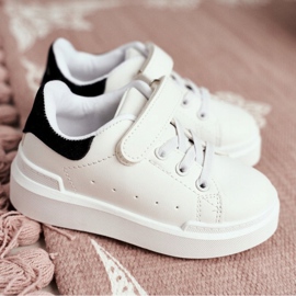 FRROCK Calzado deportivo infantil con Velcro Blanco Bilbo negro 8
