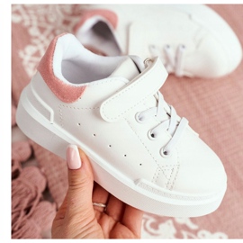 FRROCK Calzado Deportivo Infantil Juvenil Con Velcro Blanco Y Rosa Bilbo rosado 6