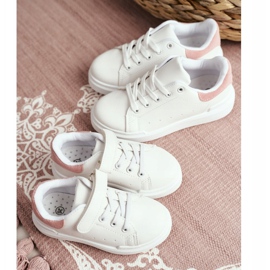 FRROCK Calzado Deportivo Infantil Juvenil Con Velcro Blanco Y Rosa Bilbo rosado 7
