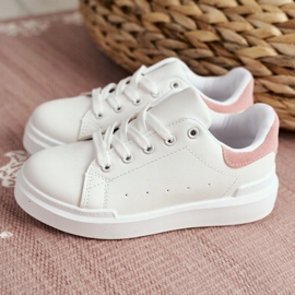FRROCK Calzado Deportivo Infantil Juvenil Con Velcro Blanco Y Rosa Bilbo rosado 8