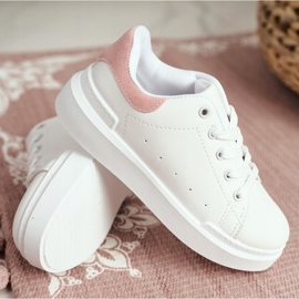 FRROCK Calzado Deportivo Infantil Juvenil Con Velcro Blanco Y Rosa Bilbo rosado 10