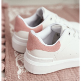 FRROCK Calzado Deportivo Infantil Juvenil Con Velcro Blanco Y Rosa Bilbo rosado 11