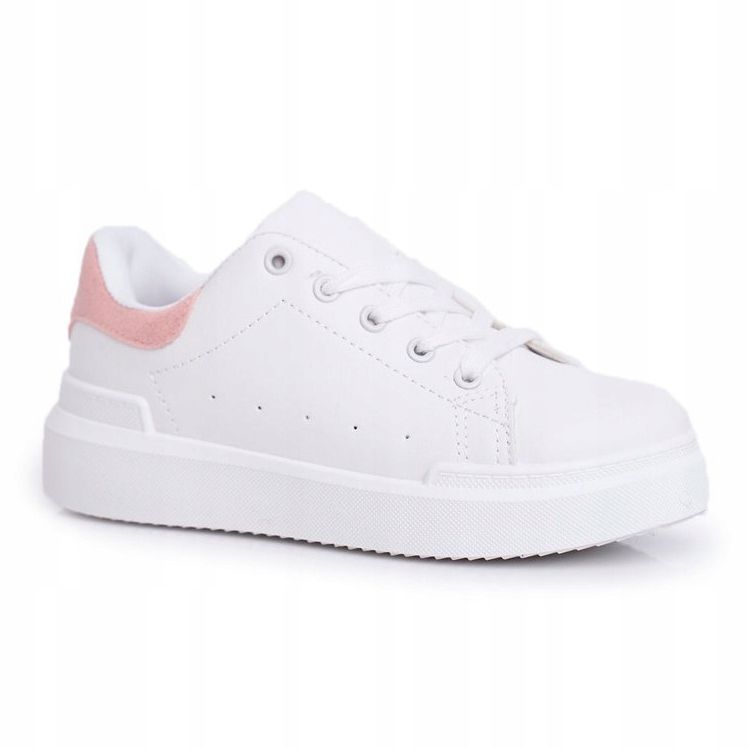 FRROCK Calzado Deportivo Infantil Juvenil Con Velcro Blanco Y Rosa Bilbo rosado 2