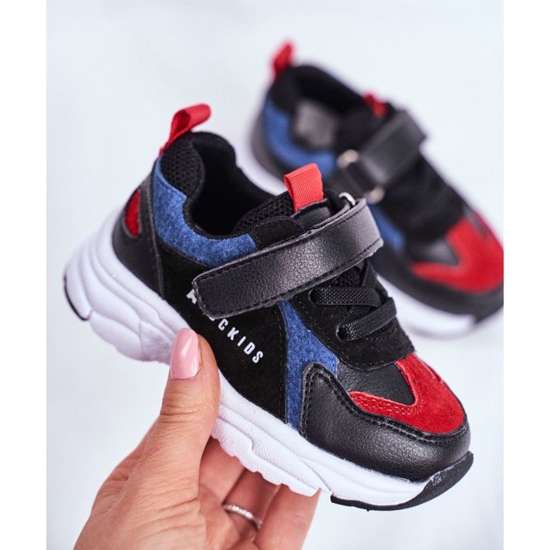 ABCKIDS Black and Navy Blue Children's Sports Shoes Abcids B932104063 negro 2