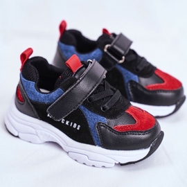 ABCKIDS Black and Navy Blue Children's Sports Shoes Abcids B932104063 negro 1