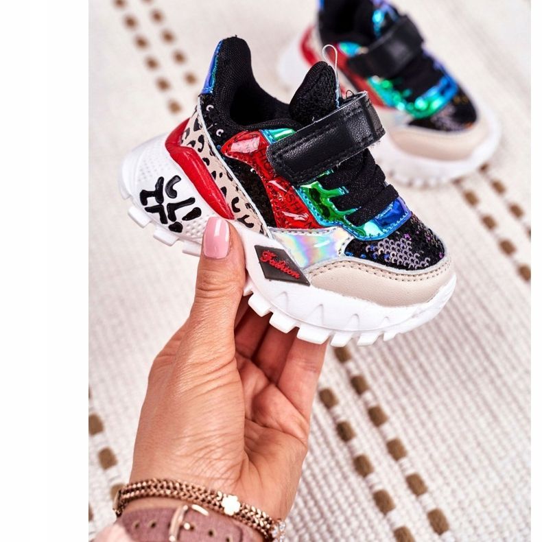 FRROCK Calzado Deportivo Infantil Con Velcro Negro Be Happy multicolor 1