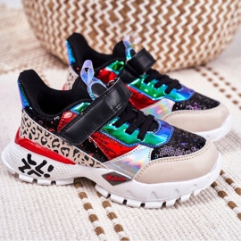 FRROCK Calzado Deportivo Infantil Con Velcro Negro Be Happy multicolor 6